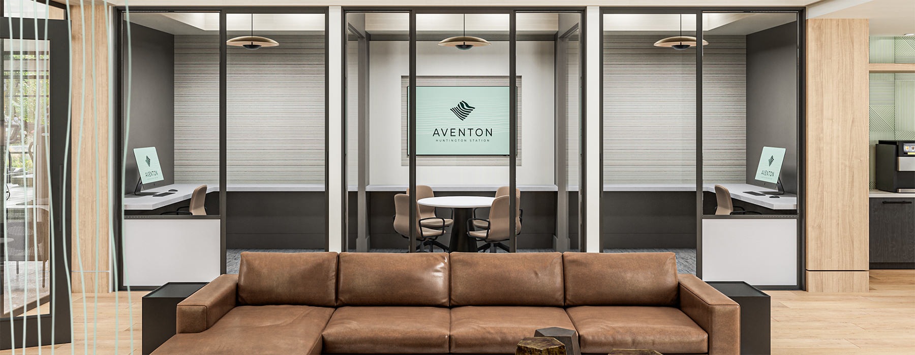 rendering of business center